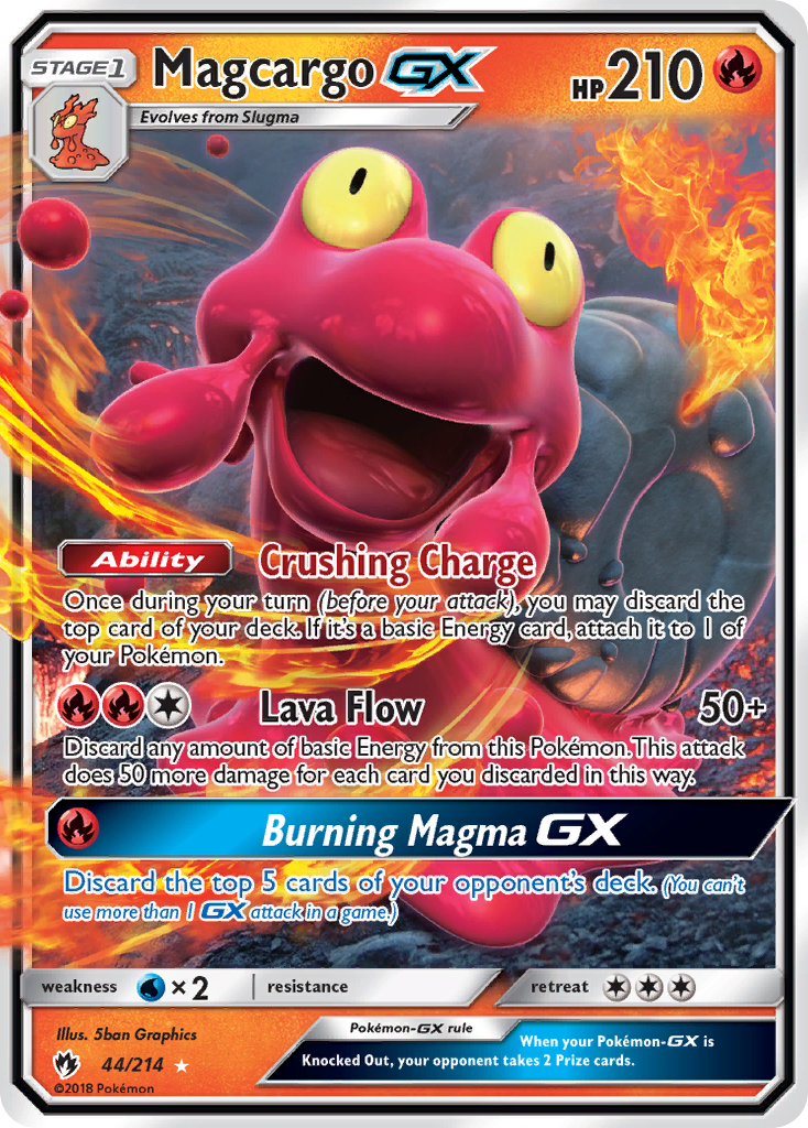 Magcargo GX (44/214) [Sun & Moon: Lost Thunder] | I Want That Stuff Brandon