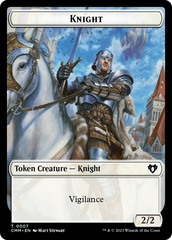 Human Soldier // Knight Double-Sided Token [Commander Masters Tokens] | I Want That Stuff Brandon