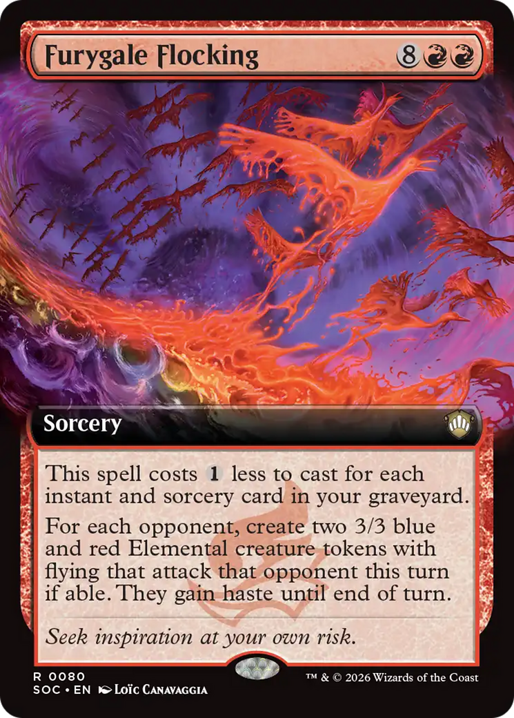 Furygale Flocking (Extended Art) [Secrets of Strixhaven Commander] | I Want That Stuff Brandon