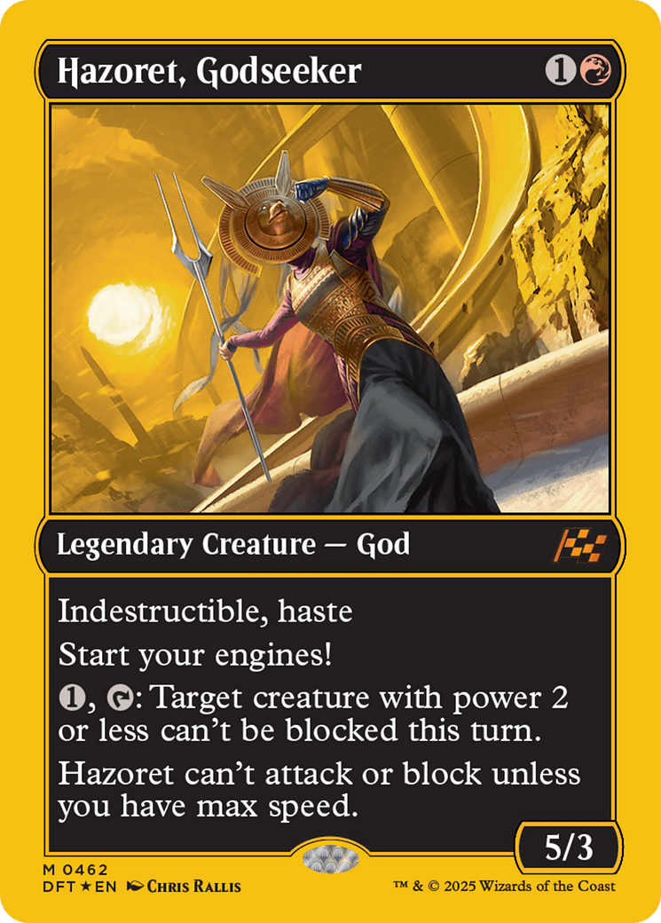 Hazoret, Godseeker (First-Place Foil) [Aetherdrift] | I Want That Stuff Brandon