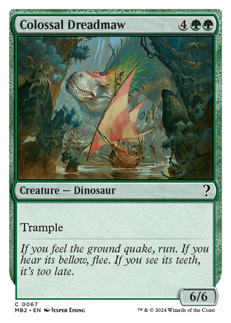 Colossal Dreadmaw (White Border) [Mystery Booster 2] | I Want That Stuff Brandon