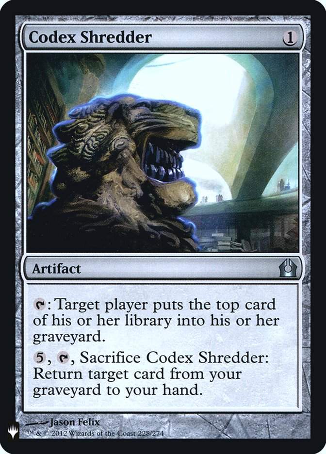 Codex Shredder [Mystery Booster] | I Want That Stuff Brandon