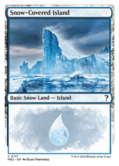 Snow-Covered Island (White Border) [Mystery Booster 2] | I Want That Stuff Brandon