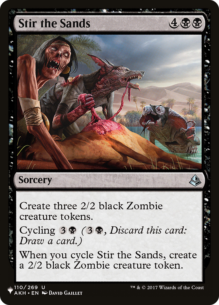 Stir the Sands [The List Reprints] | I Want That Stuff Brandon