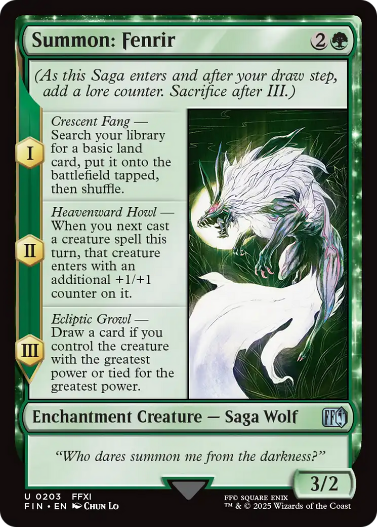 Summon: Fenrir [FINAL FANTASY] | I Want That Stuff Brandon