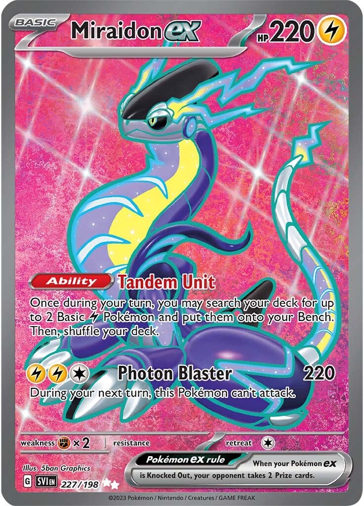 Miraidon ex (227/198) [Scarlet & Violet: Base Set] | I Want That Stuff Brandon