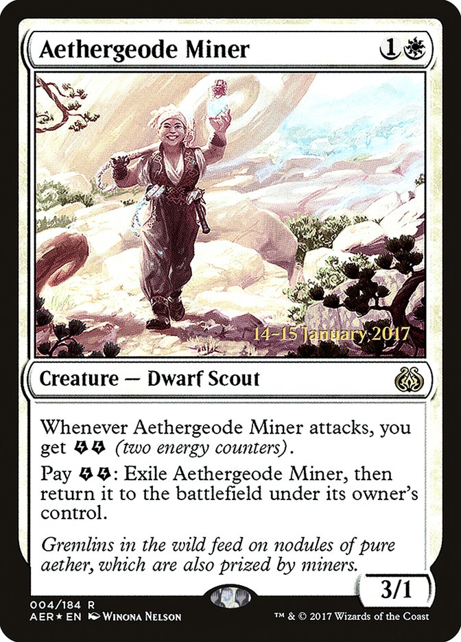 Aethergeode Miner [Aether Revolt Prerelease Promos] | I Want That Stuff Brandon