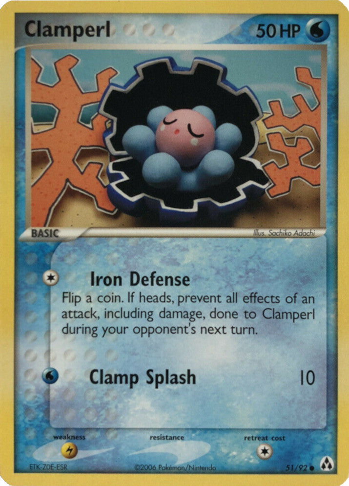 Clamperl (51/92) (Stamped) [EX: Legend Maker] | I Want That Stuff Brandon