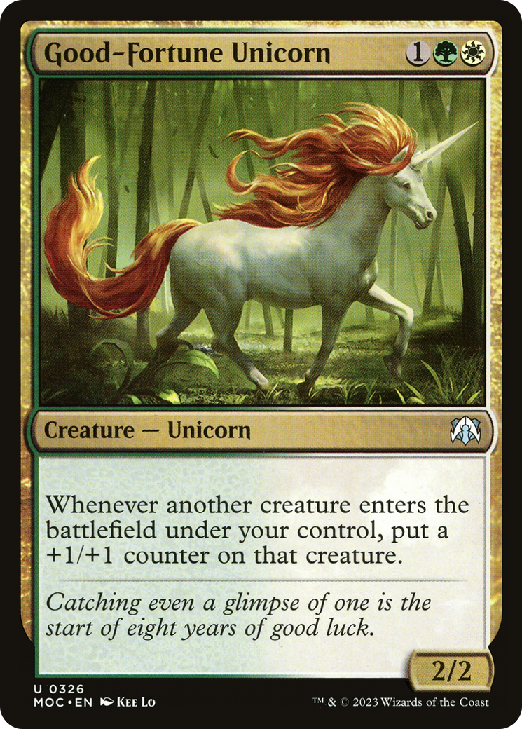 Good-Fortune Unicorn [March of the Machine Commander] | I Want That Stuff Brandon