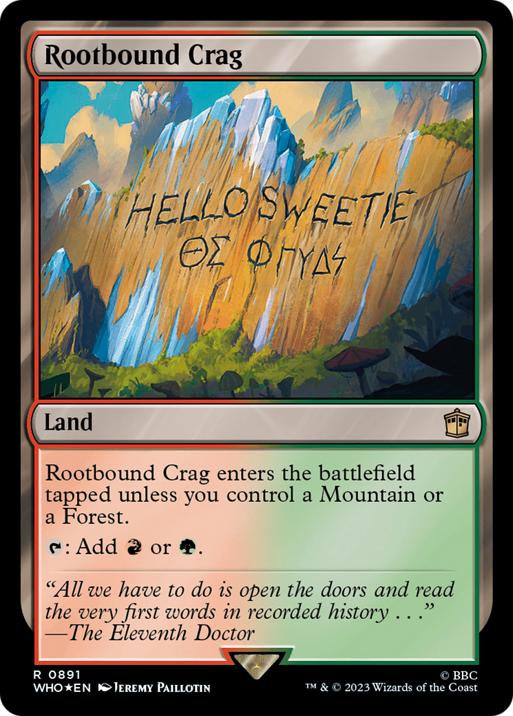 Rootbound Crag (Surge Foil) [Doctor Who] | I Want That Stuff Brandon