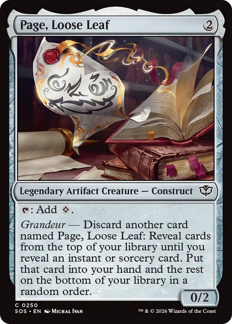 Page, Loose Leaf [Secrets of Strixhaven] | I Want That Stuff Brandon