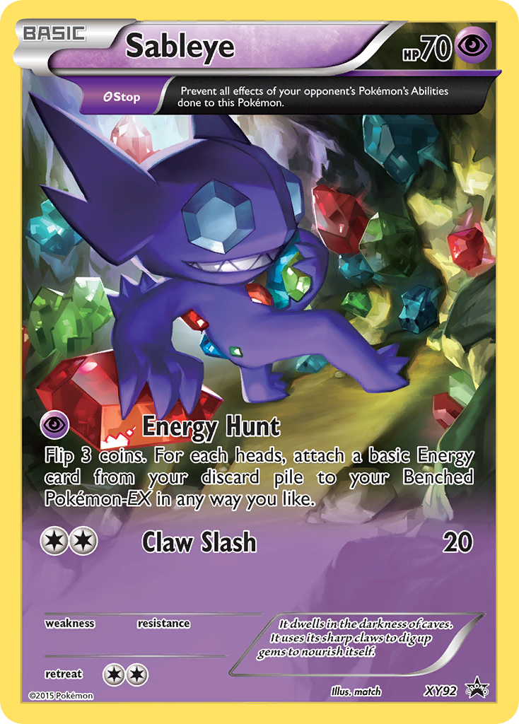 Sableye (XY92) [XY: Black Star Promos] | I Want That Stuff Brandon