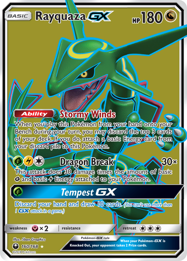 Rayquaza GX (160/168) [Sun & Moon: Celestial Storm] | I Want That Stuff Brandon