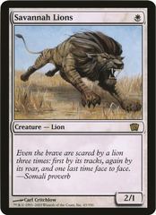 Savannah Lions (Oversized) [Eighth Edition Box Topper] | I Want That Stuff Brandon