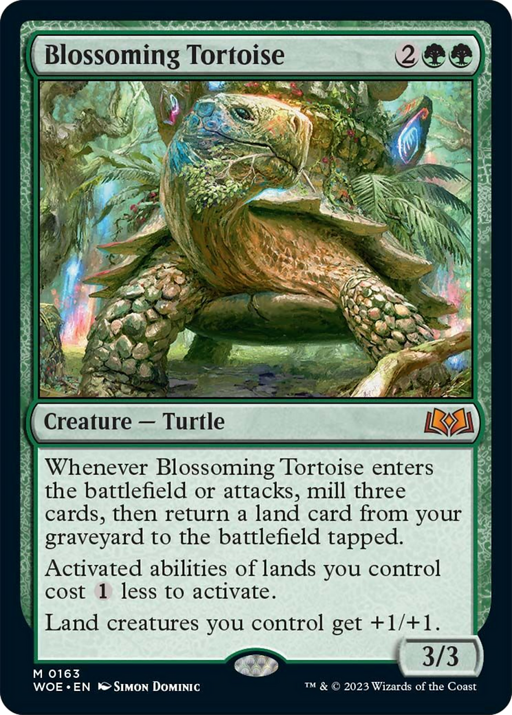 Blossoming Tortoise [Wilds of Eldraine] | I Want That Stuff Brandon