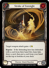 Stroke of Foresight (Yellow) [U-WTR139] (Welcome to Rathe Unlimited)  Unlimited Rainbow Foil | I Want That Stuff Brandon