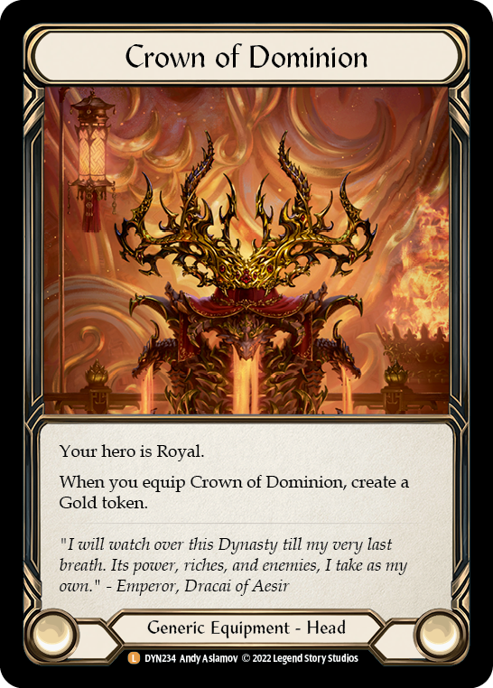Crown of Dominion [DYN234] (Dynasty)  Cold Foil | I Want That Stuff Brandon