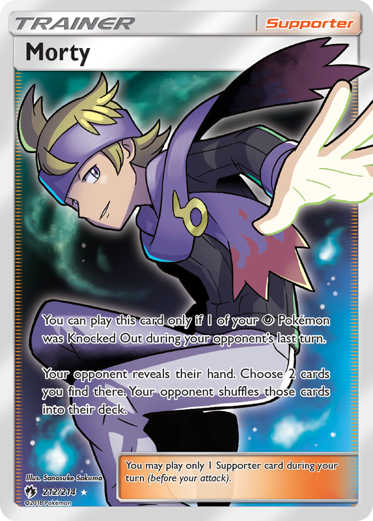 Morty (212/214) [Sun & Moon: Lost Thunder] | I Want That Stuff Brandon