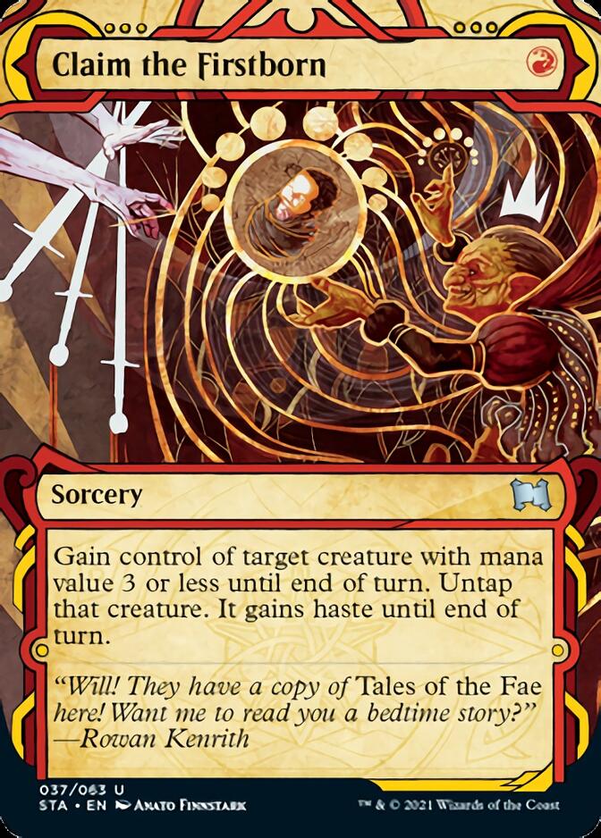 Claim the Firstborn (Foil Etched) [Strixhaven: Mystical Archive] | I Want That Stuff Brandon