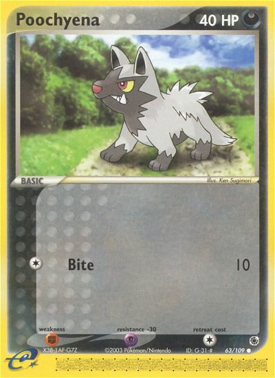 Poochyena (63/109) [EX: Ruby & Sapphire] | I Want That Stuff Brandon