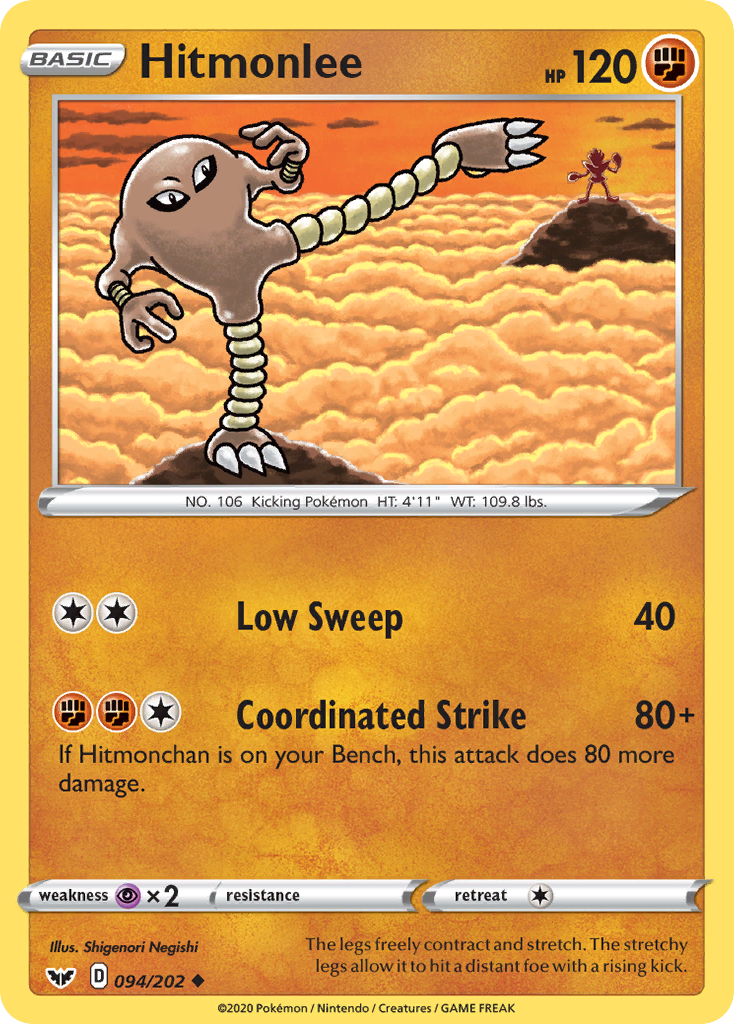 Hitmonlee (094/202) [Sword & Shield: Base Set] | I Want That Stuff Brandon