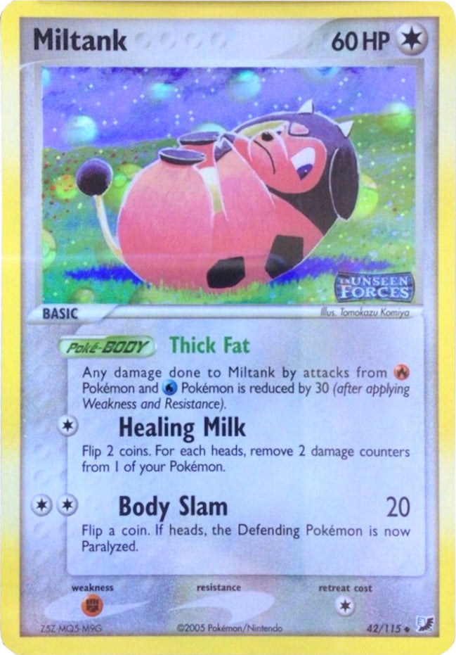 Miltank (42/115) (Stamped) [EX: Unseen Forces] | I Want That Stuff Brandon