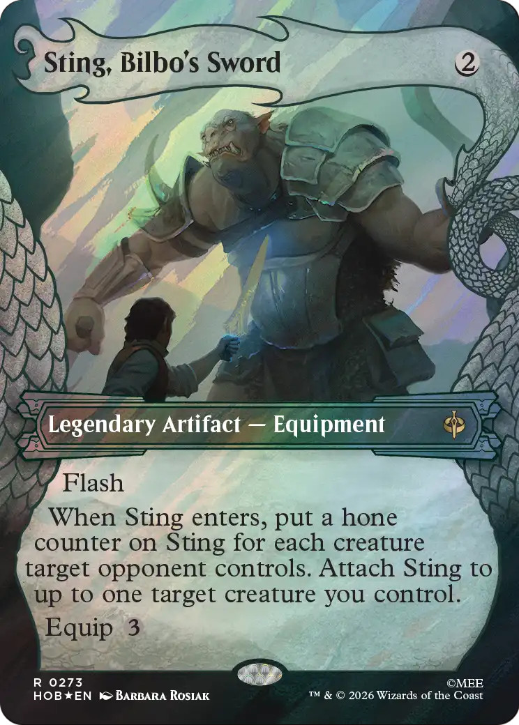 Sting, Bilbo's Sword (Showcase) (Surge Foil) [The Hobbit] | I Want That Stuff Brandon