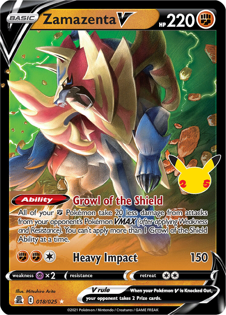 Zamazenta V (018/025) [Celebrations: 25th Anniversary] | I Want That Stuff Brandon