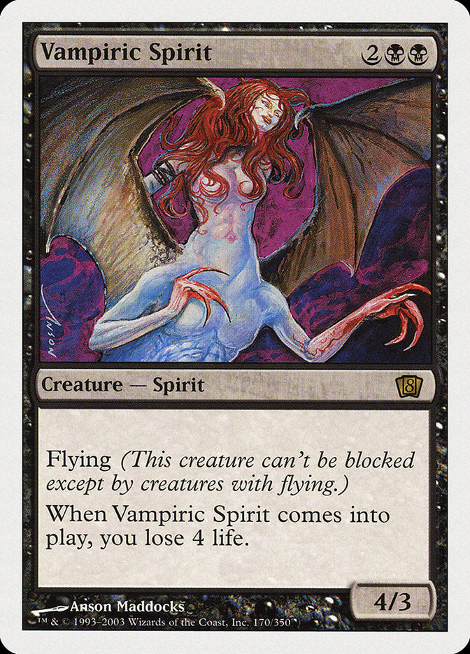 Vampiric Spirit (8th Edition) [Oversize Cards] | I Want That Stuff Brandon