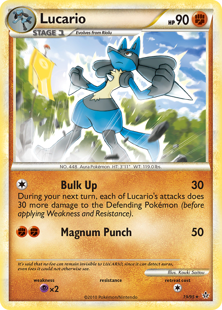 Lucario (19/95) [HeartGold & SoulSilver: Unleashed] | I Want That Stuff Brandon