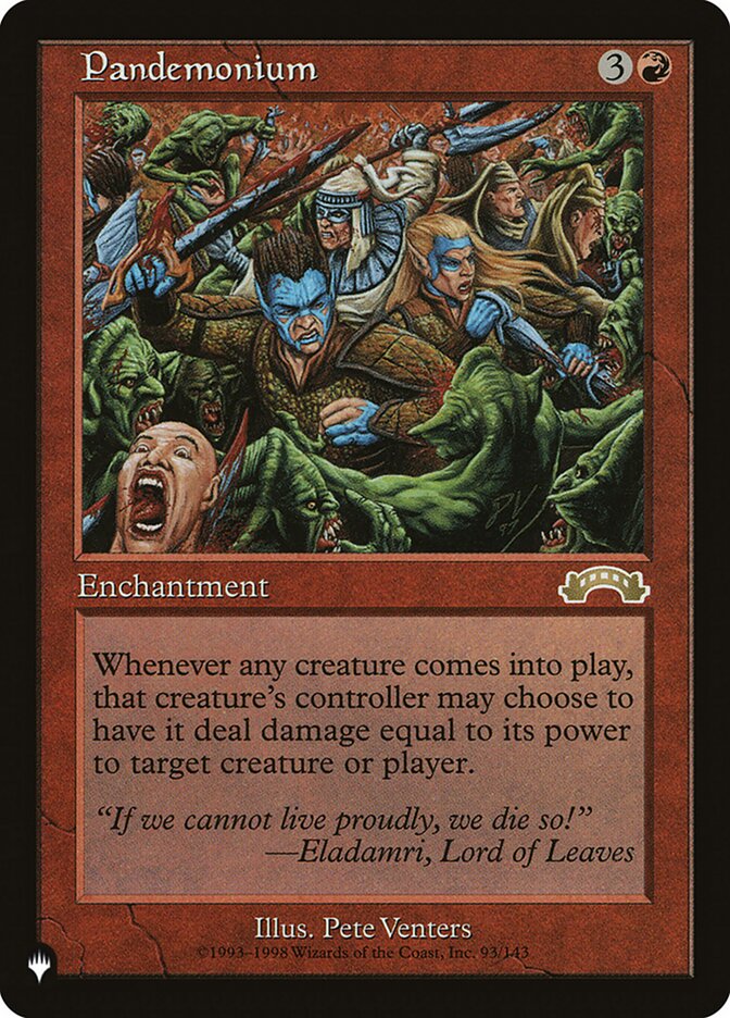 Pandemonium [The List] | I Want That Stuff Brandon