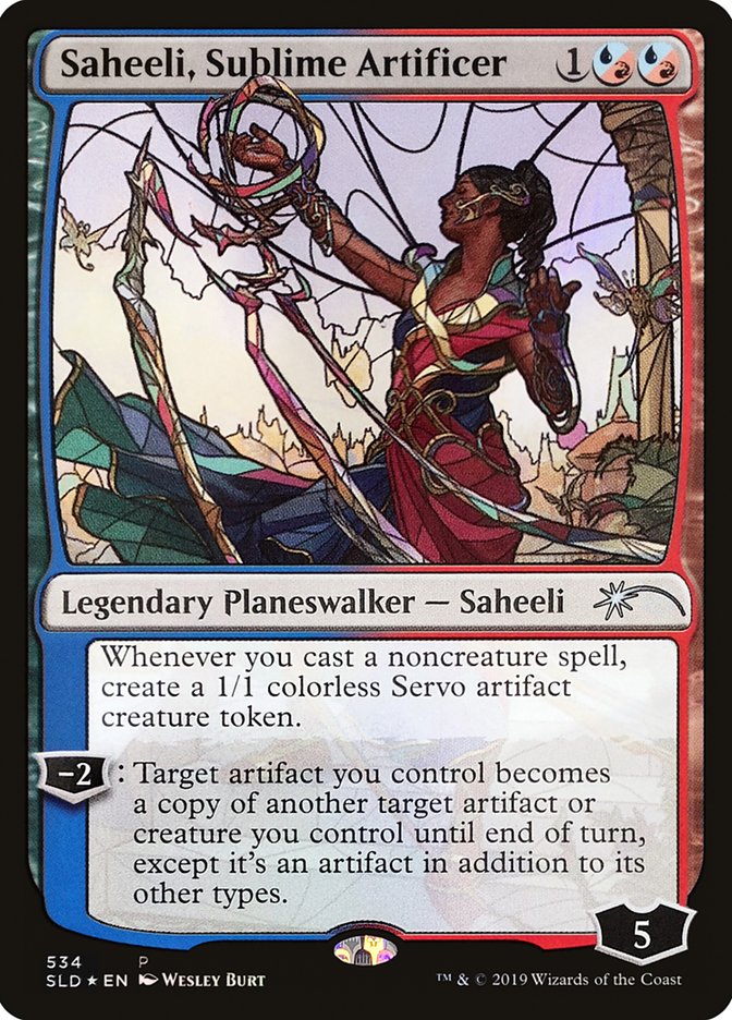 Saheeli, Sublime Artificer (Stained Glass) [Secret Lair Drop Promos] | I Want That Stuff Brandon