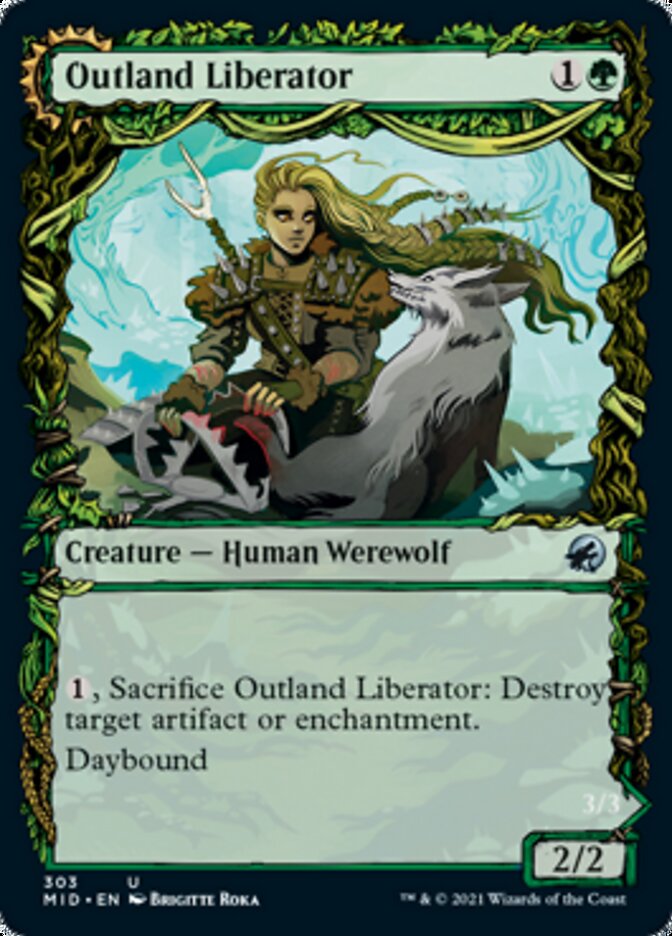 Outland Liberator // Frenzied Trapbreaker (Showcase Equinox) [Innistrad: Midnight Hunt] | I Want That Stuff Brandon