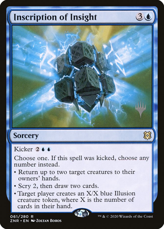 Inscription of Insight (Promo Pack) [Zendikar Rising Promos] | I Want That Stuff Brandon