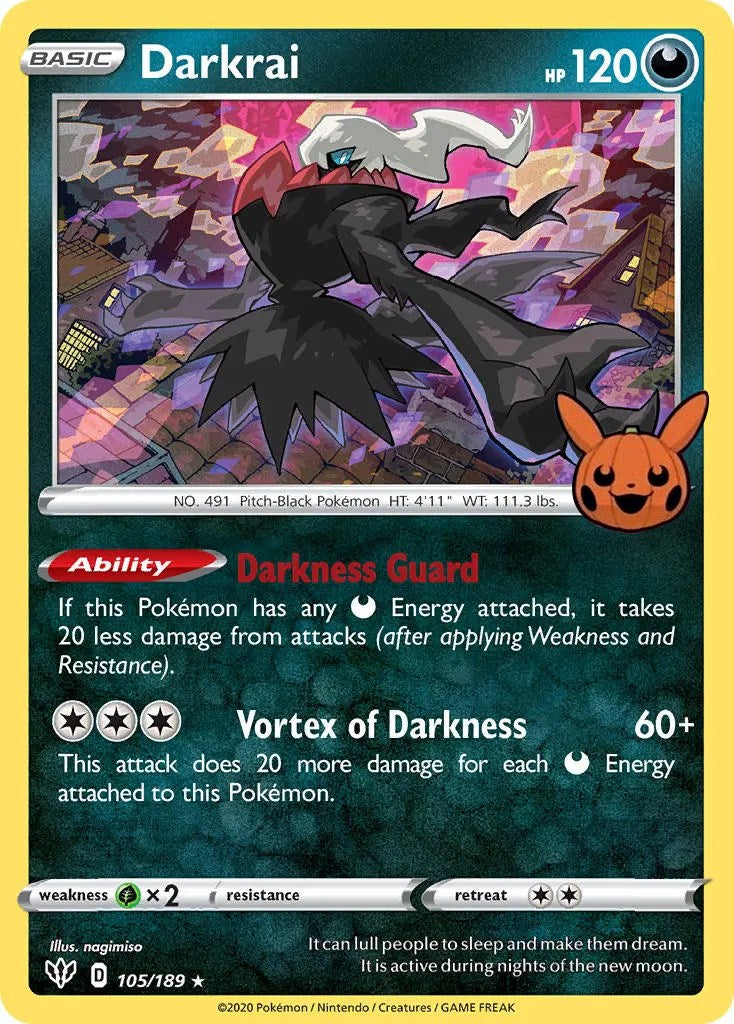 Darkrai (105/189) [Trick or Trade] | I Want That Stuff Brandon