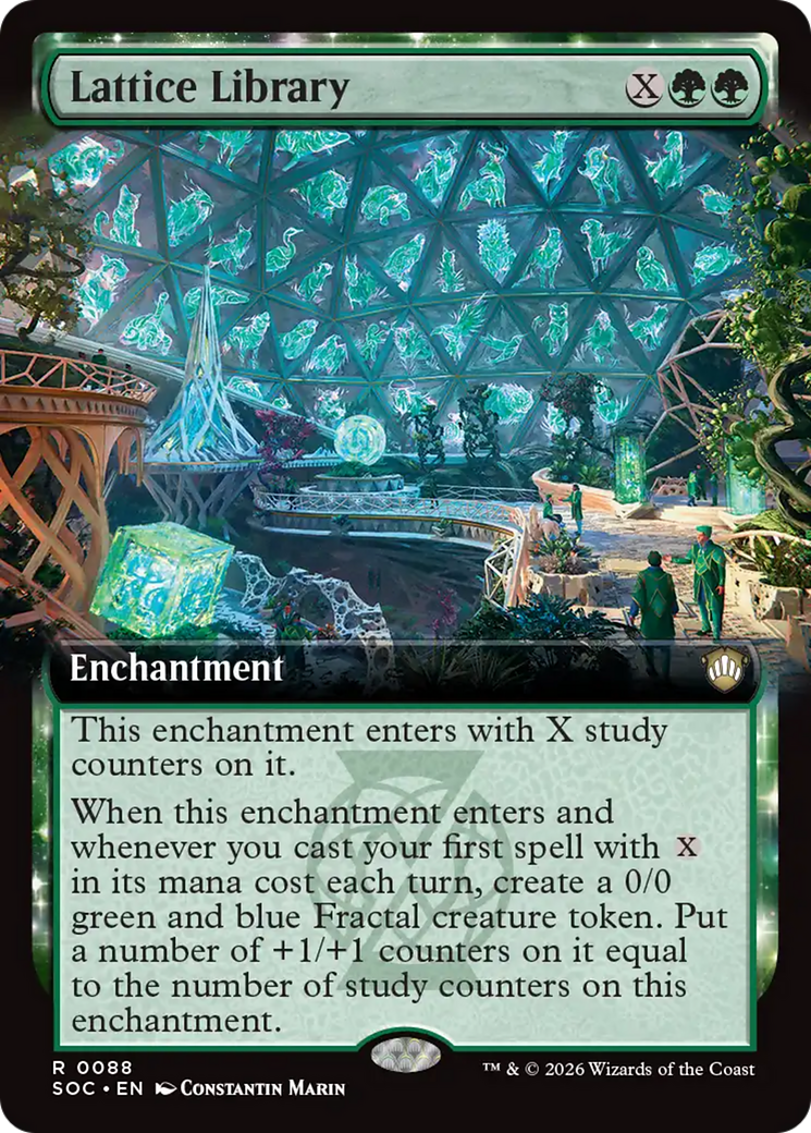 Lattice Library (Extended Art) [Secrets of Strixhaven Commander] | I Want That Stuff Brandon
