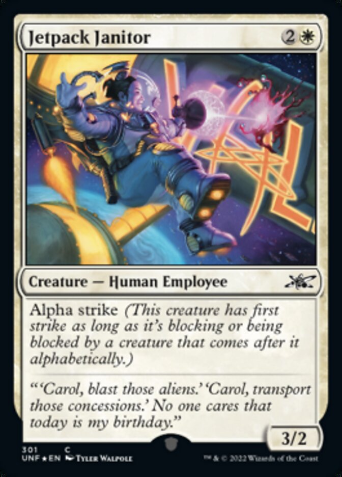 Jetpack Janitor (Galaxy Foil) [Unfinity] | I Want That Stuff Brandon