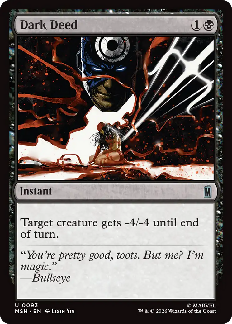 Dark Deed [Marvel Super Heroes] | I Want That Stuff Brandon