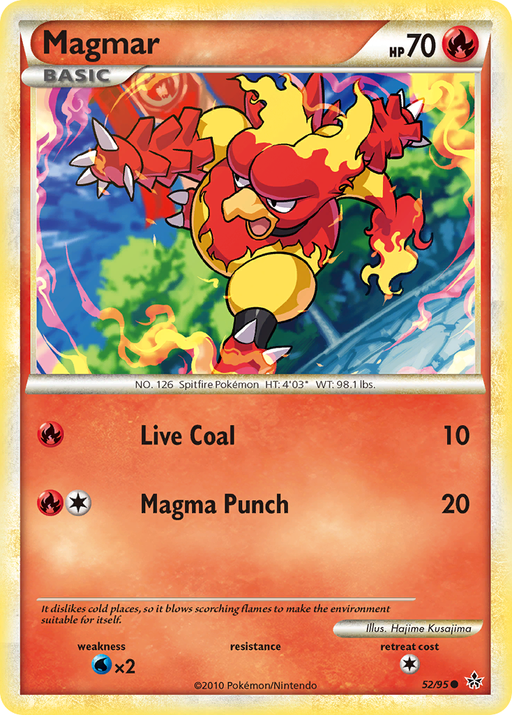 Magmar (52/95) [HeartGold & SoulSilver: Unleashed] | I Want That Stuff Brandon