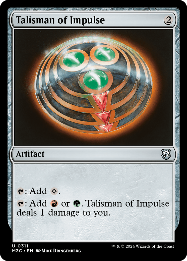 Talisman of Impulse (Ripple Foil) [Modern Horizons 3 Commander] | I Want That Stuff Brandon