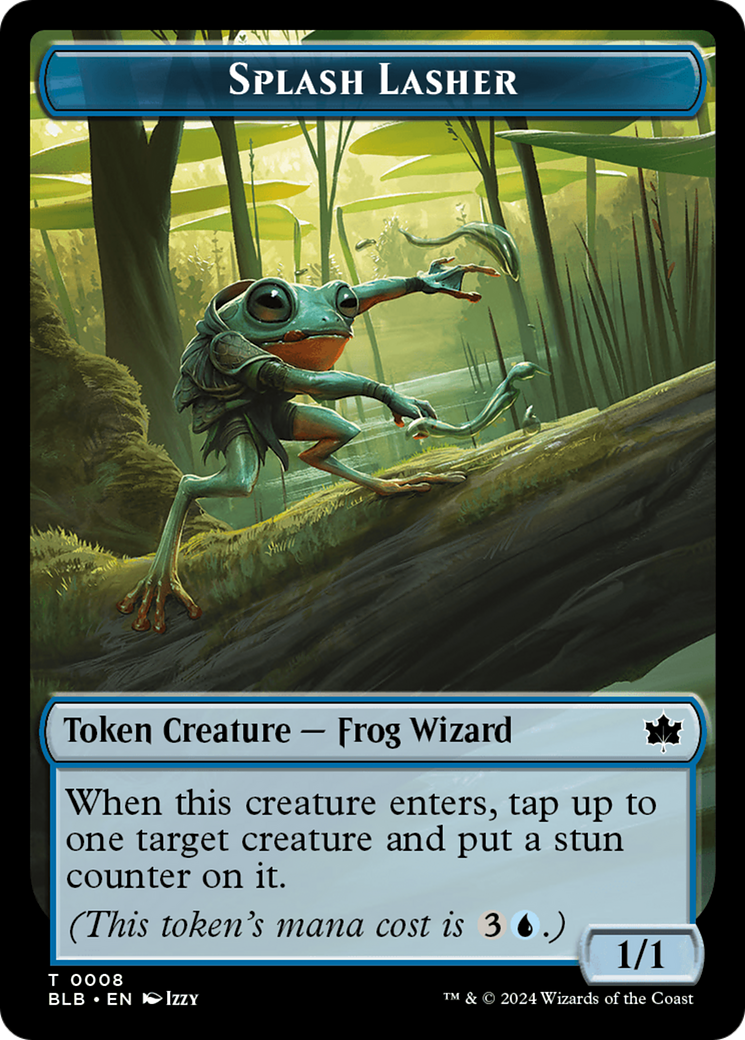 Splash Lasher Token [Bloomburrow Tokens] | I Want That Stuff Brandon