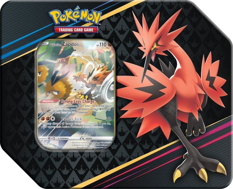 Sword & Shield: Crown Zenith - Tin (Galarian Zapdos) | I Want That Stuff Brandon