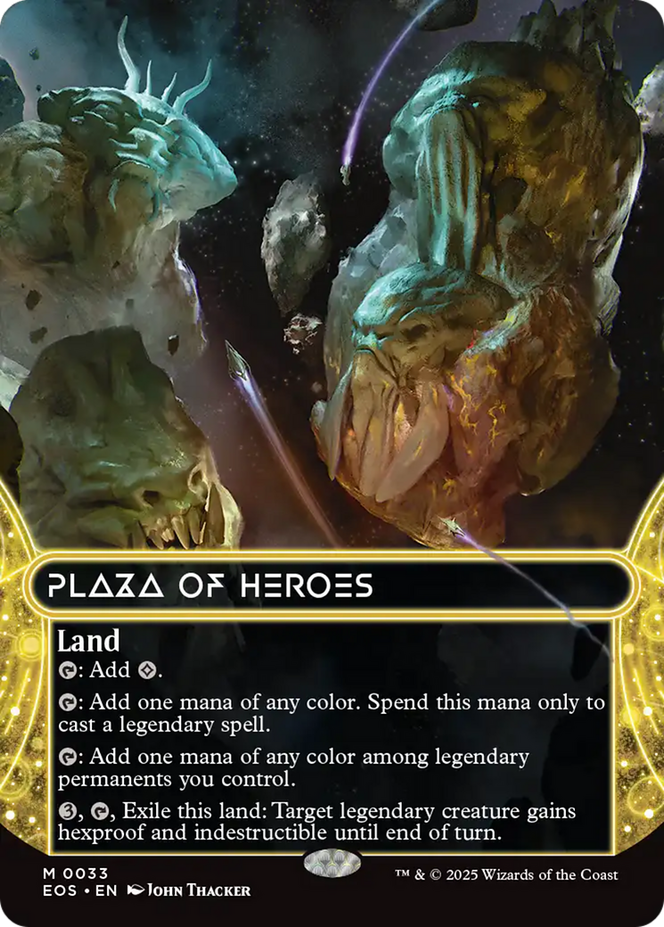 Plaza of Heroes (0033) (Borderless) [Edge of Eternities: Stellar Sights] | I Want That Stuff Brandon