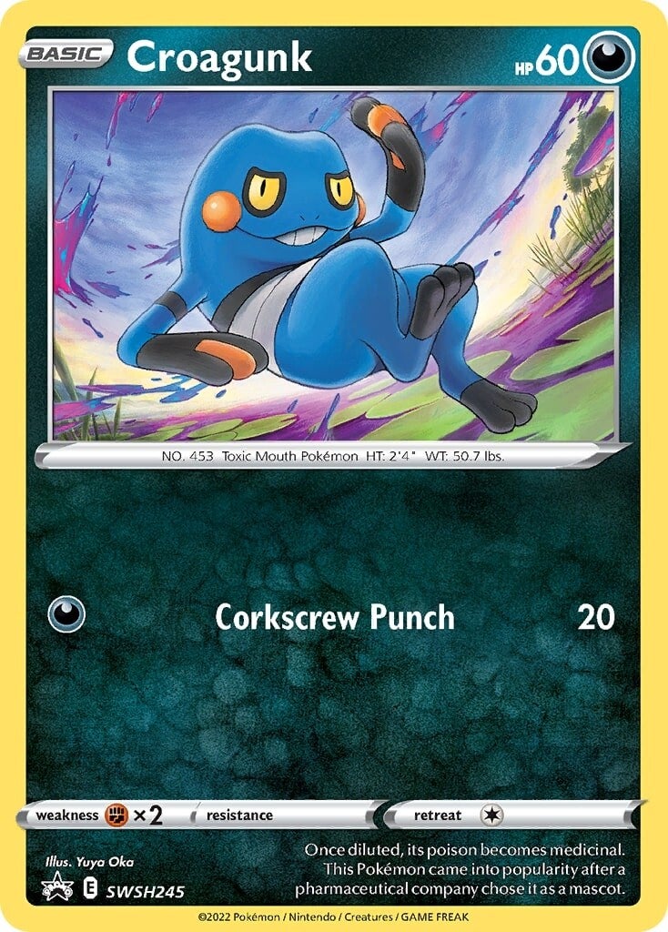 Croagunk (SWSH245) [Sword & Shield: Black Star Promos] | I Want That Stuff Brandon