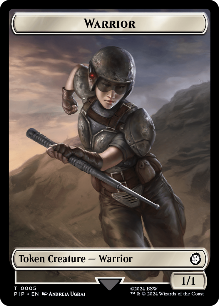 Treasure (0019) // Warrior Double-Sided Token [Fallout Tokens] | I Want That Stuff Brandon