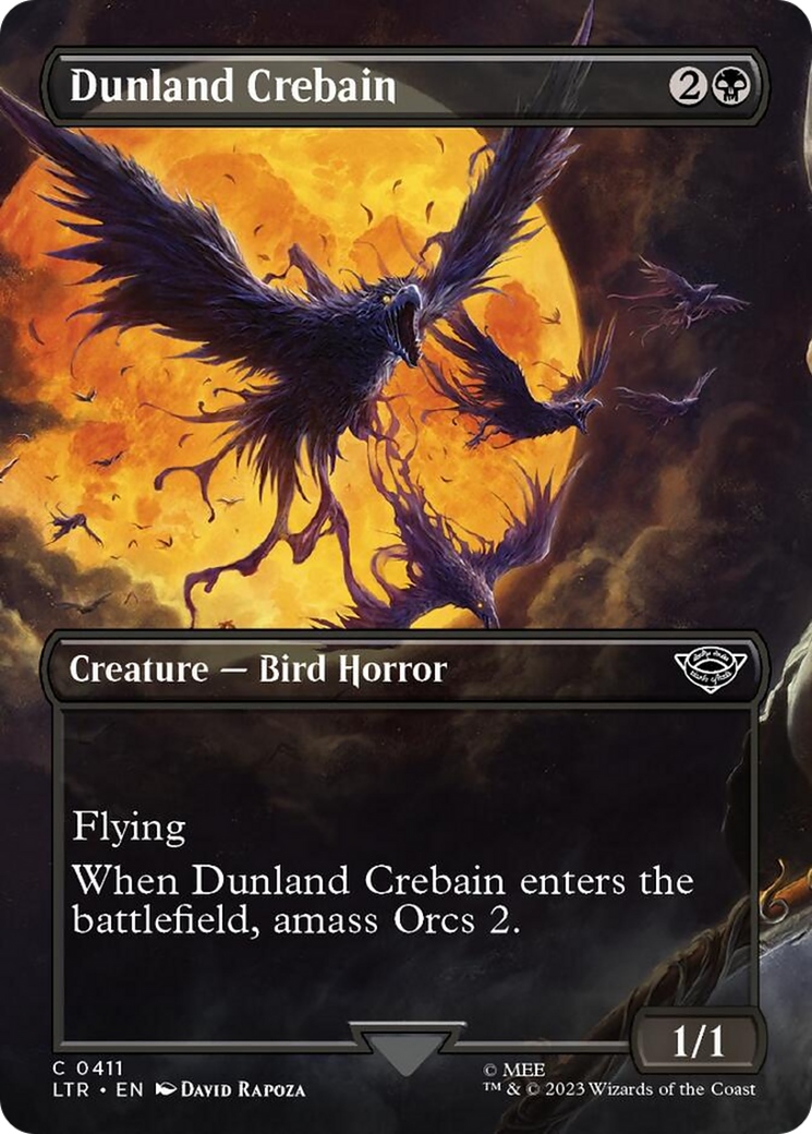 Dunland Crebain (Borderless Alternate Art) [The Lord of the Rings: Tales of Middle-Earth] | I Want That Stuff Brandon