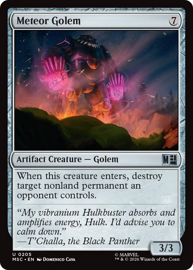 Meteor Golem (Surge Foil) [Marvel Super Heroes Commander] | I Want That Stuff Brandon