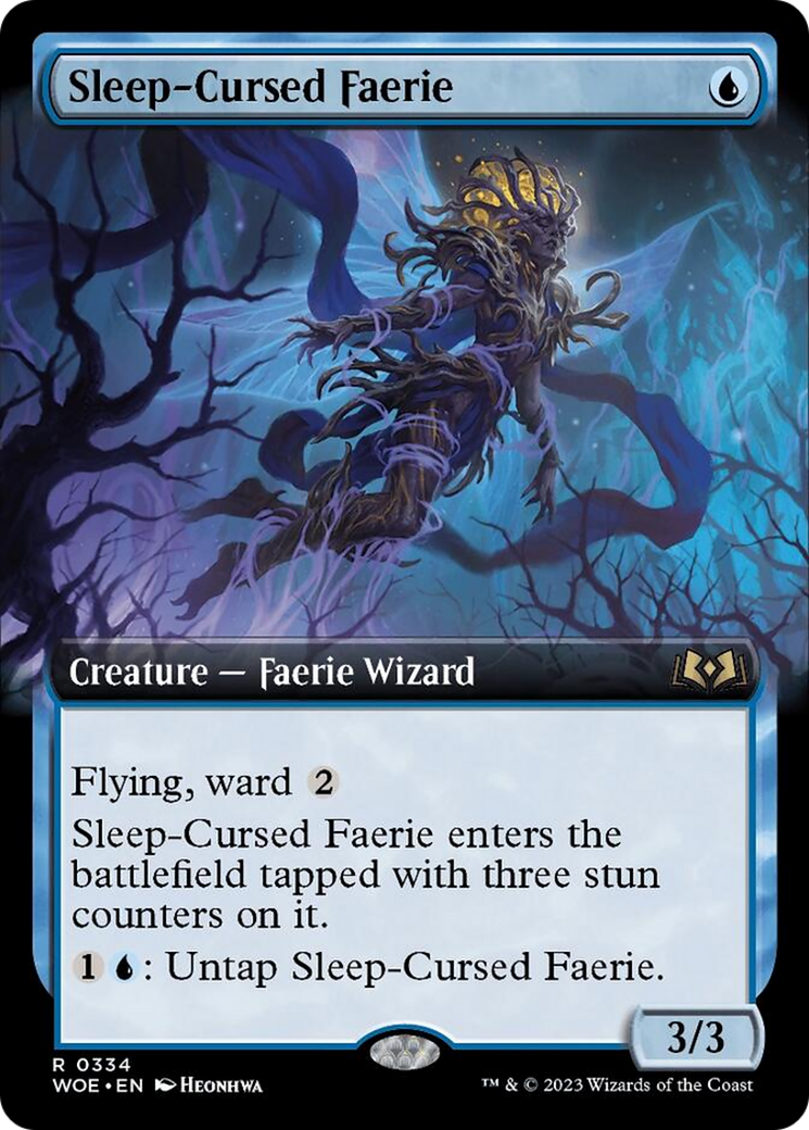 Sleep-Cursed Faerie (Extended Art) [Wilds of Eldraine] | I Want That Stuff Brandon