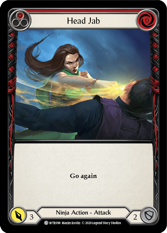 Head Jab (Red) [U-WTR098] (Welcome to Rathe Unlimited)  Unlimited Rainbow Foil | I Want That Stuff Brandon