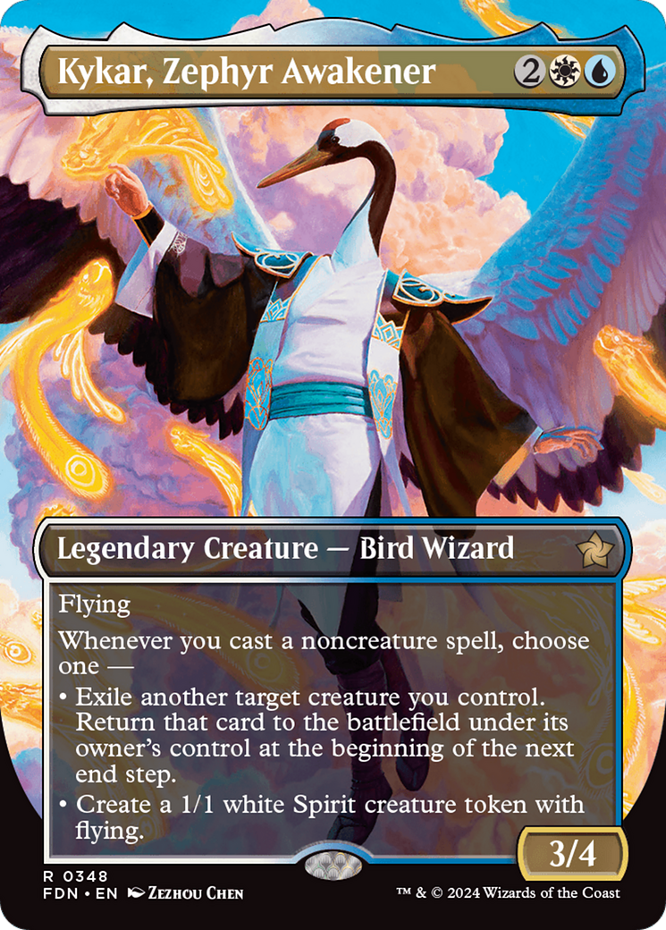 Kykar, Zephyr Awakener (Borderless) [Foundations] | I Want That Stuff Brandon